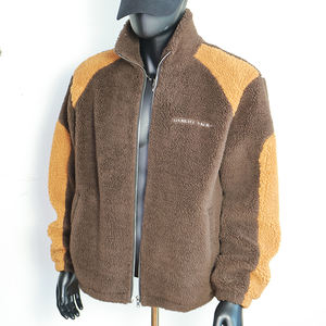 <span class=keywords><strong>OEM</strong></span> 맞춤 제작 남성용 겨울 코트 플리스 자켓 단색 포켓 집업 자켓 공장 맞춤 셰르파 플리스 자켓 - Product Image 1