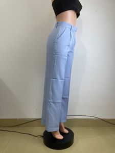 Pantaloni Primaverili e Autunnali per <span class=keywords><strong>Donna</strong></span>, Taglia S-3XL, Vita Alta, Gamba Larga Dritta, Pantaloni Casual da Ufficio per Signore - Product Image 5