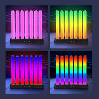 Lampu Ambient Gaming RGB, Lampu Ritme Aktif Suara untuk Komputer Desktop, Lampu Malam Mini untuk Belajar