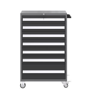 Carro de almacenamiento de herramientas rodantes del fabricante Carro de herramientas mecánicas resistentes | Sistema de almacenamiento móvil OEM personalizado con organizadores de cajones - Product Image 1