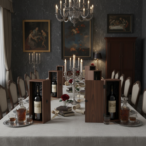 Boîte cadeau en bois carrée personnalisable, faite à la main, pour le stockage du vin et du whisky, idéale pour les travaux manuels - Product Image 4