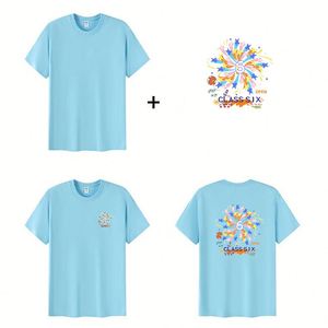 Camisetas de Manga Corta para Hombre, Cuello Redondo, 200 Gramos, 100% Algodón, Estampado Digital, Uniformes de Trabajo, 36 Colores - Product Image 3
