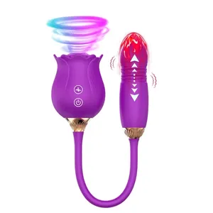 Leistungsstarker Saug-Rose-Vibrator für Damen Vakuum-Stimulator oral Nippel-Klitoris-Suger weibliches Sexspielzeug Waren für Weibchen Erwachsene
