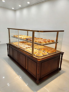 Vitrina Refrigerada Comercial <span class=keywords><strong>de</strong></span> <span class=keywords><strong>Vidrio</strong></span> para Panadería con Iluminación LED <span class=keywords><strong>y</strong></span> Conservación <span class=keywords><strong>de</strong></span> Frescura para Exhibición <span class=keywords><strong>de</strong></span> Postres <span class=keywords><strong>y</strong></span> Pastelería - Product Image 2