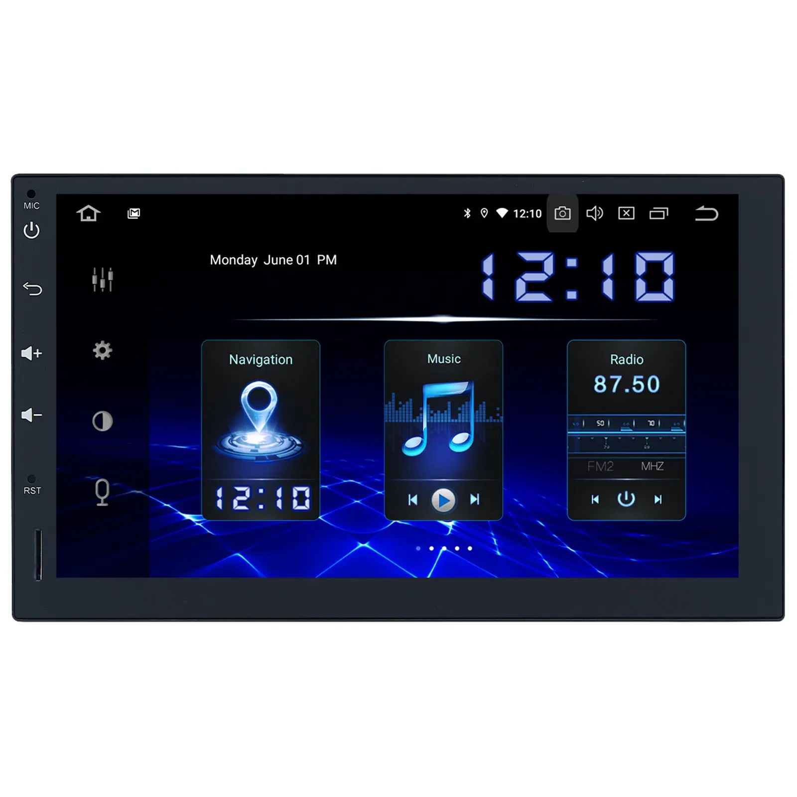 Dasaita 2Din 7 pollici per l'autoradio universale 2000-2020 di Ford Toyota Nissan IPS Touch Screen BT DSP 4 + 64G GPS navigazione Android 10