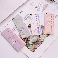 Marcadores personalizados al por mayor, índice publicado, planificador, Bloc Kawaii de notas, notas adhesivas creativas de animales bonitos