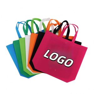 X418 Hot Selling Colorful Non Woven Shopping Bag Business Advertising Logo Shopping Bag Custom Non Woven Handbag With Custom Log - Product Image 3