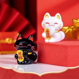 Modèle de <span class=keywords><strong>chat</strong></span> <span class=keywords><strong>porte</strong></span>-<span class=keywords><strong>bonheur</strong></span> <span class=keywords><strong>japonais</strong></span> DIY, figurines de paysage, décoration intérieure, <span class=keywords><strong>chat</strong></span> de la fortune en résine, ornement de gâteau - Product Image 5