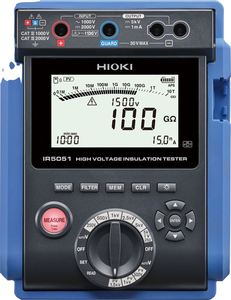 Testeur d'isolation haute tension électronique Hioki IR5051 avec fonction PV, garantie 1 an - Product Image 1
