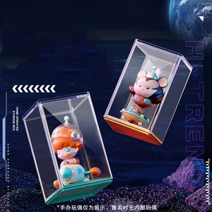 6 boîtes de présentation en plastique transparent à assembler soi-même pour l'organisation à domicile, <span class=keywords><strong>rangement</strong></span> de figurines, design moderne - Product Image 2