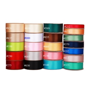 38mm 100% ruban de <span class=keywords><strong>satin</strong></span> de polyester ruban de <span class=keywords><strong>satin</strong></span> solide simple pour l'emballage de cadeau rubans élégants - Product Image 2