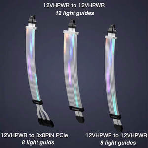Lianli 16Pin GPU Câble D'extension RTX 4090 4080 Carte Graphique 12 + 4Pin 16P ATX3.0 PSU Extender ARGB Lumières <span class=keywords><strong>Strimer</strong></span> Plus V2 12VHPWR - Product Image 2