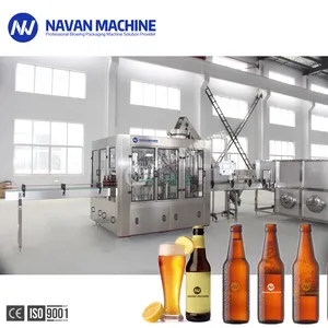 Mesin Pengisi Bir Otomatis, untuk Minuman Soda Karbonasi Kecil Otomatis, Gas Bir dan Minuman Ringan Pabrik Pembotolan