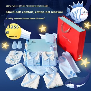 Caja de Regalo para Recién <span class=keywords><strong>Nacido</strong></span>, Estilo Coreano, Algodón Peinado, Acabado Suave, Ropa de Bebé de Varias Piezas, Primavera, Otoño, Invierno - Product Image 2