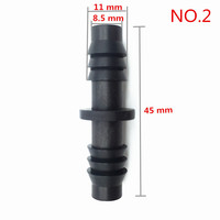 Connecteurs droits en plastique pour micro-irrigation 1/8, 1/4, 1/2 pouce, raccords rapides pour tuyau d'arrosage, joint de réparation en plastique inversé pour tuyau de jardin