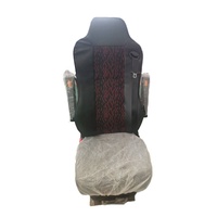 Nouveaux sièges de conducteur pour camions et bus avec revêtement en cuir personnalisé, suspension pneumatique et massage, structure en acier