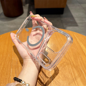 Étui de téléphone portable en acrylique Transparent de haute qualité pour <span class=keywords><strong>iPhone</strong></span> 17Air <span class=keywords><strong>11</strong></span> 12 13 16 ProMax 14 15Plus couverture antichoc de charge magnétique - Product Image 6