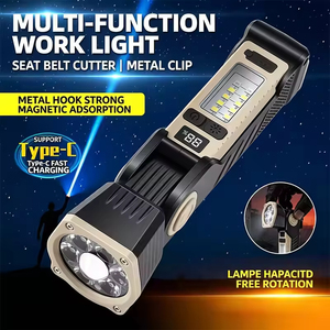 Multifunctional <b>Rechargeable</b> Emergency Car Repair Flashlight <b>LED</b> <b>Working</b> <b>Light</b> with Strong Magnetic Hook for Outdoor Indoor - Product Image 2
