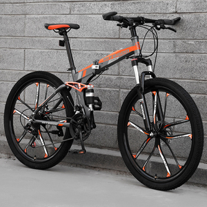 Bicicletas Plegables Personalizadas con Marco de Acero, 21 Velocidades, Frenos de Disco, Ruedas de 26 Pulgadas, Asiento Ajustable para Adultos/Estudiantes (Urbano) - Product Image 1