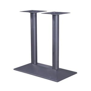 Cast Iron <b>Table</b> <b>Legs</b> Square Double Column Heavy Duty Restaurant <b>Table</b> Support Industrial Design Durable Metal Base - Product Image 4