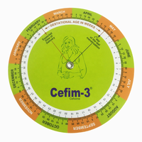Roue de calcul de la date d'accouchement, calendrier médical de forme ronde