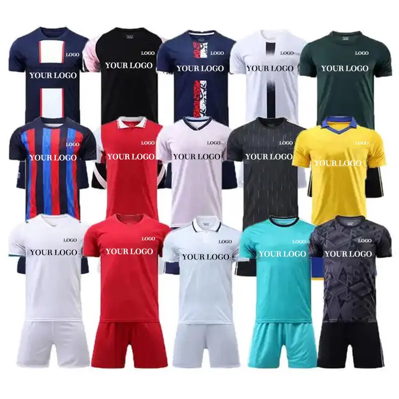 Nouveaux maillots de Football impression par Sublimation maillots de Football chemise uniforme de Football maillot de Football pour l'équipe et le Club