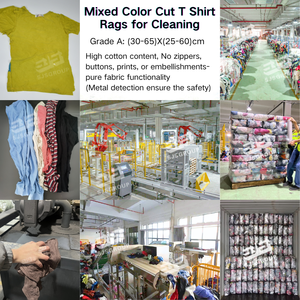 Senza lanugine 10KG 15KG 20KG 25KG maglia stracci taglio stracci di cotone rottami di cotone 100% colore cotone stracci - Product Image 5