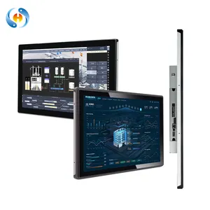 Hot Wall Mount Capacitieve Industriële Lcd Monitor 12 18 32 Inch All-In-One Pc Full Flat Hd Panel Capacitieve Touchscreen Monitors