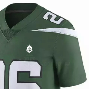 Fabricante de Pakistán SOBER SPORTS Button Camiseta de fútbol americano 100% Poliéster Color sólido Transpirable Secado rápido Tallas grandes - Product Image 4