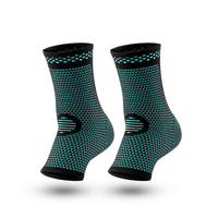 Chaussettes de compression en nylon élastique pour Noël, à bout ouvert, pour les blessures sportives, soutien du pied, protection de la cheville, manchon