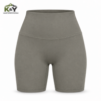 Shorts de sport taille haute sans couture pour femme, avec cordon de serrage, effet galbant et rehausseur de fessier, idéal pour la course, le yoga et l'entraînement – Grande taille – Nouvelle collection