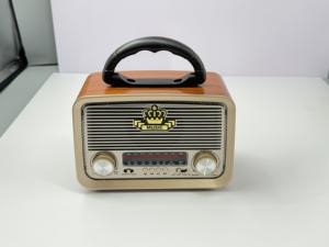 Radio Portátil de Diseño Moderno y Vintage, Reproductor MP3 Recargable de ABS, AM/FM, >5000mAh, Salida de 5W, Altavoz Inalámbrico BT Integrado, LED - Product Image 4