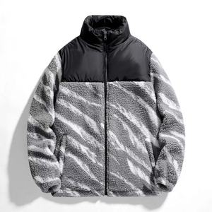 OEM logo personalizzato all'ingrosso Sport <span class=keywords><strong>Trench</strong></span> originale con cerniera manica lunga moda colletto personalizzato inverno <span class=keywords><strong>piumino</strong></span> di lana - Product Image 5
