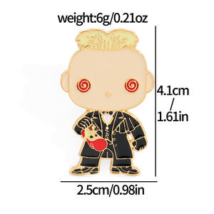 5 diseños Popular <span class=keywords><strong>película</strong></span> americana <span class=keywords><strong>maléfica</strong></span> bruja broche alfileres para ropa lindo Metal esmalte famosa marca broche hombres - Product Image 2