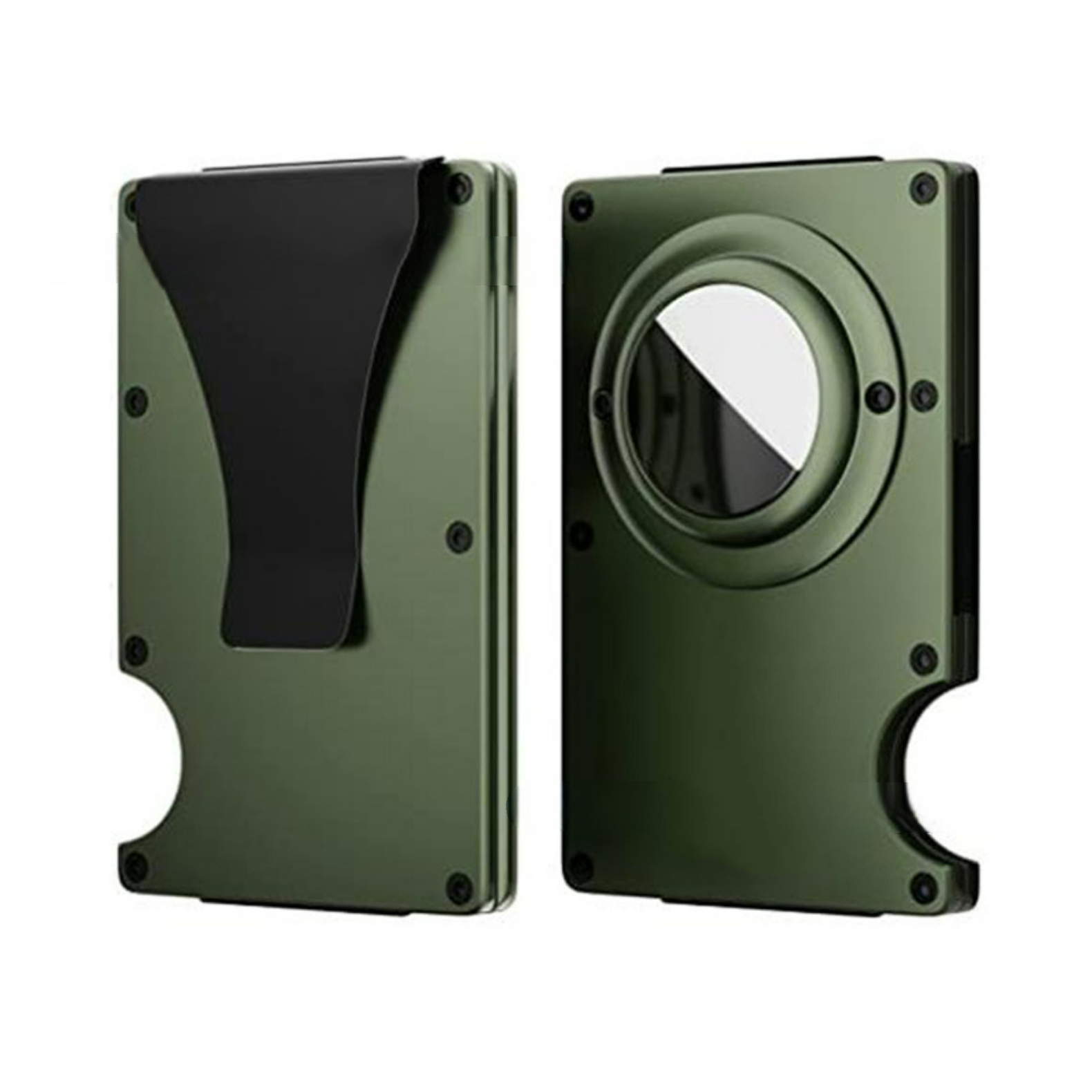Metallic Green (Money Clip + Air Tag Holder)
