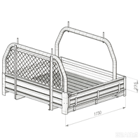 Boîte de chargement de camionnette en aluminium personnalisée de qualité supérieure, revêtement en poudre blanche pour Hilux Ford