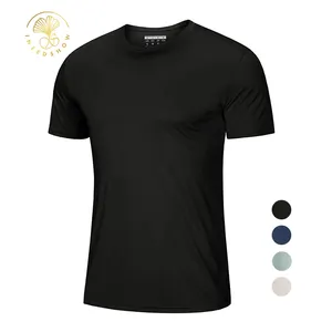 Classique de bonne qualité personnalisé, vêtements de course à col rond coupe régulière, vêtements de sport marathon, t-shirt d'entraînement pour hommes