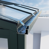 Pergola moderne en aluminium pour extérieur, motorisée, gazebo d'hiver, véranda, prix compétitif, serre de luxe en verre, balcon, écologique