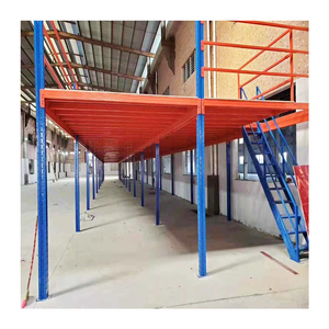 מערכת מדפים בהתאמה אישית, מדפי אחסון במחסן, פלטפורמה בקומה שנייה, רצפת ביניים כבדה, ביניים מפלדה - Product Image 5