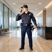 Uniforme de sécurité pour hommes adultes pour usage hôtelier, en coton et élasthanne, service OEM, fabriqué à Shanghai