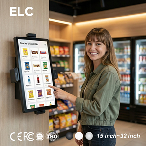 Kiosco de Pago de Autoservicio para Montaje en Pared, Kioscos de Pago para Supermercados con Android 16, Pantalla de 27 Pulgadas, Lector de Códigos de Barras, Kiosco de Pago para Membresías y Fidelización - Product Image 1