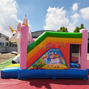 Château gonflable licorne avec toboggan pour enfants - Product Image 2