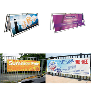 ป้ายโฆษณาโพลีเอสเตอร์พิมพ์ลายตามสั่ง สีพื้นทั้งผืน กันน้ำ ทนรั<span class=keywords><strong>ง</strong></span>สียูวี พร้อมห่ว<span class=keywords><strong>ง</strong></span>ร้อยสาย-แบ<span class=keywords><strong>บ</strong></span>พกพา - Product Image 5