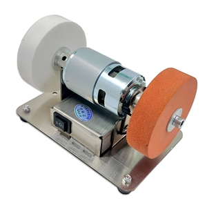 Motor de amolado eléctrico, pulidora pequeña, afilador de cuchillos sin escalones, amoladora, amoladora de sobremesa para uso doméstico - Product Image 5