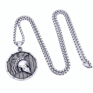 Colgante de Casco de Guerrero Espartano Griego para Hombre, Collar de Gladiador Rey Leónidas de Esparta, Amuleto de Plata, Joyería, Regalos - Product Image 1
