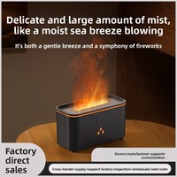 Diffuseur d'arômes à flamme simulée électrique avec brume fine, haute puissance, fonction minuterie, bruit inférieur à 36 dB pour le bureau, la chambre à coucher, la maison