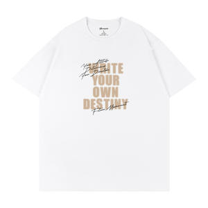 T-shirt pour homme en coton 100% noir et blanc, taille L, imprimé, respirant, jersey, manches courtes, vêtements décontractés d'été - Product Image 1