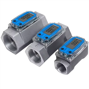 1 inch <span class=keywords><strong>3</strong></span>/4 nhỏ thép không gỉ lỏng kỹ thuật số tuabin nước đo lưu lượng tuabin cho nhiên liệu nước Diesel Xăng - Product Image 1