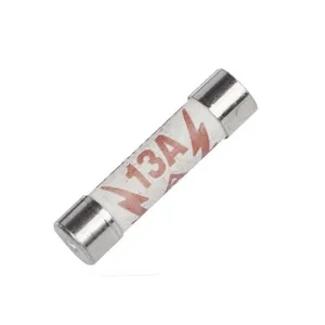 TUV ASTA Approved 6x25 mm BS1362 plug top ceramic fuse