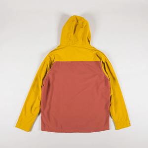 Sudadera con Capucha Personalizada con Logotipo para <span class=keywords><strong>Hombre</strong></span>, Estilo <span class=keywords><strong>Anorak</strong></span>, Color Rojo y Amarillo, Gorras Deportivas de Tela Cortavientos - Product Image 2